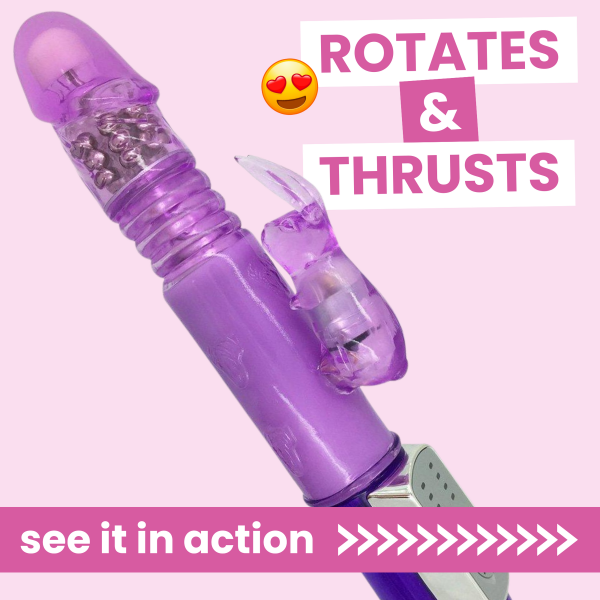 Thrusting Stroking Rabbit Vibrator