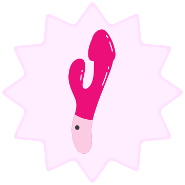 Bright pink vibrator drawing